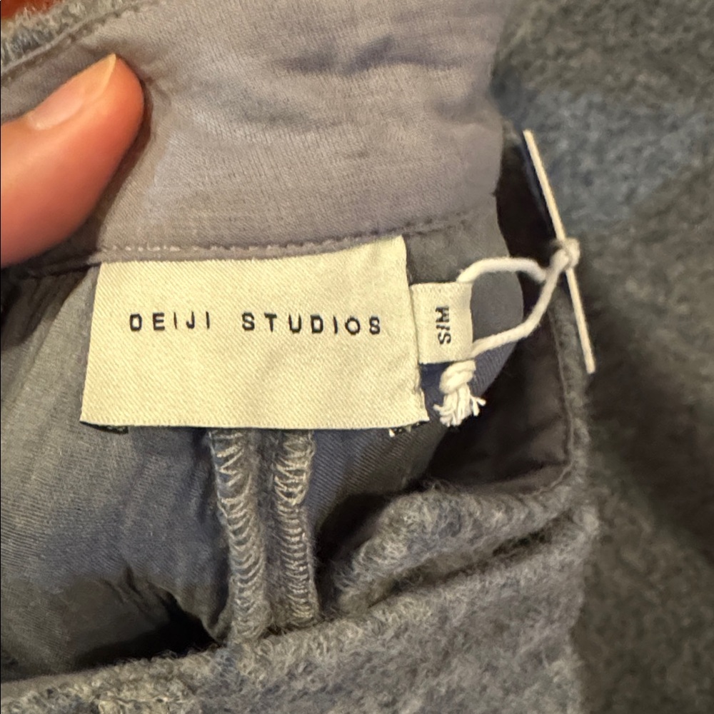 DEIJI STUDIOS
Gray Boiled Wool Trousers In Blue Grey - Picture 7 of 7